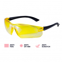 Очки защитные желтые ADA VISOR CONTRAST Арт. А00504